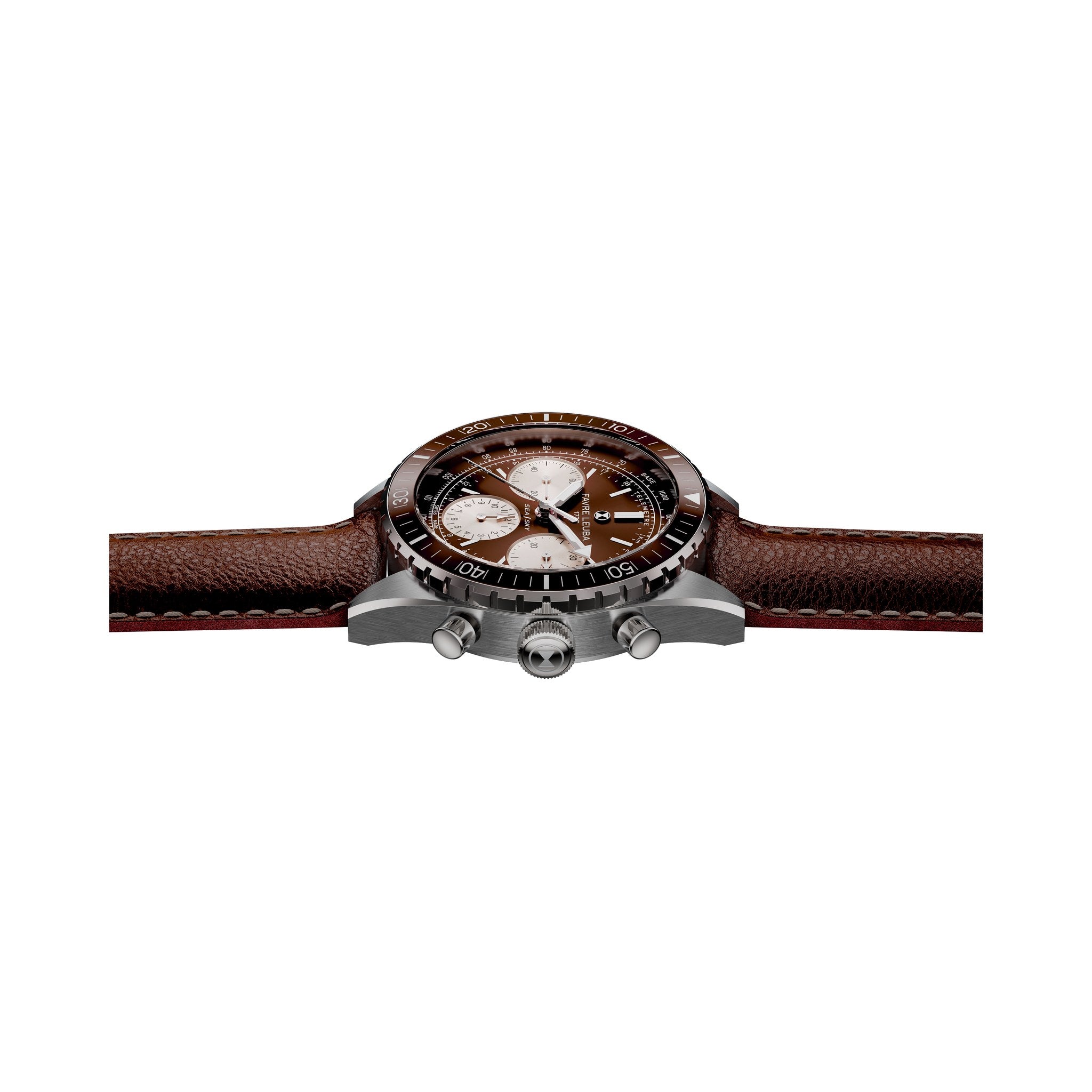 FAVRE LEUBA Sea Sky Revival – Brown Dial, Leather Strap — 6