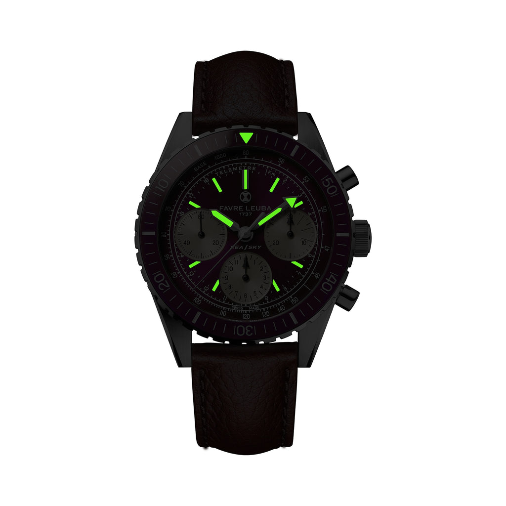FAVRE LEUBA Sea Sky Revival – Brown Dial, Leather Strap — 9