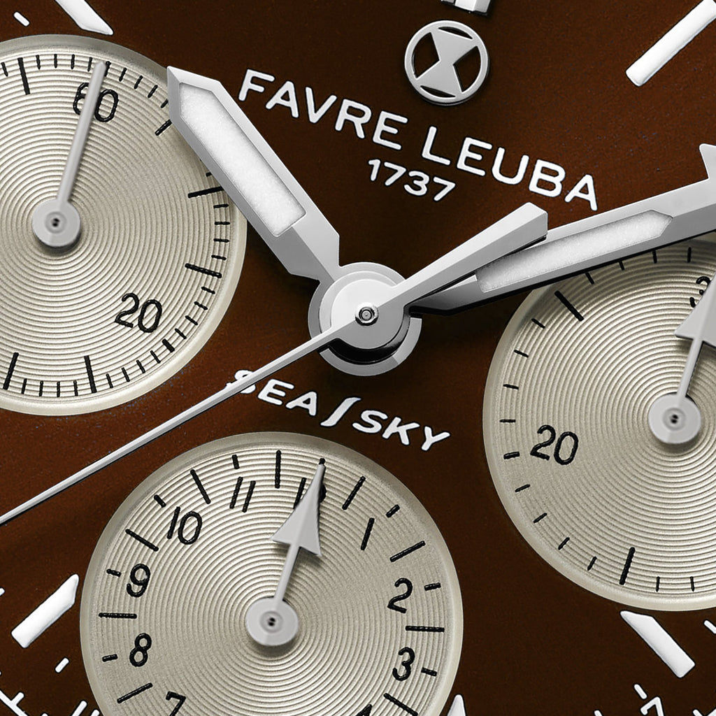 FAVRE LEUBA Sea Sky Revival – Brown Dial, Mesh Bracelet — 3