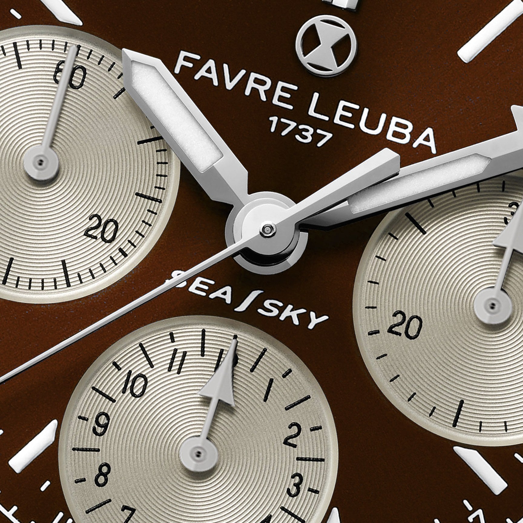 FAVRE LEUBA Sea Sky Revival – Brown Dial, Mesh Bracelet — 3