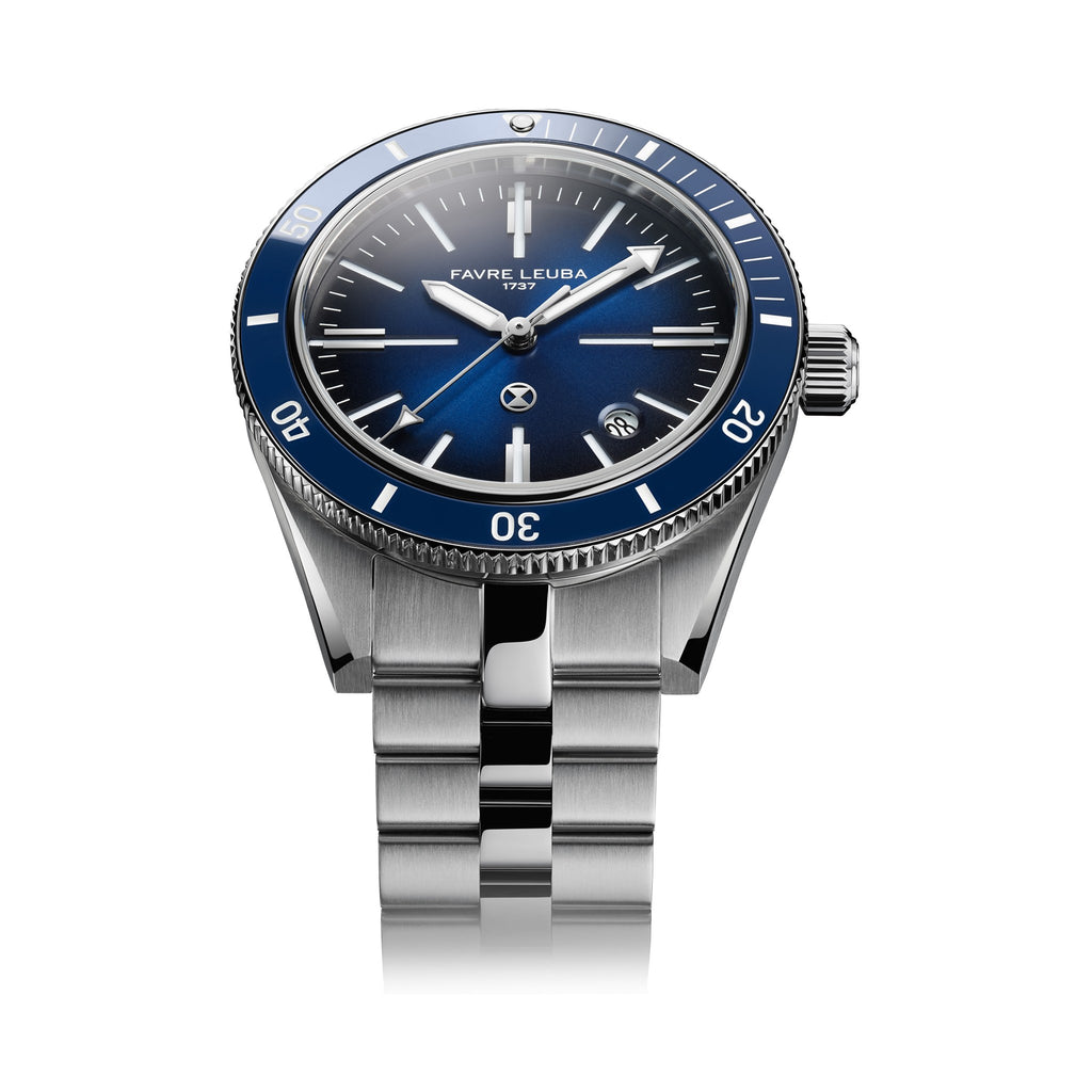 FAVRE LEUBA Deep Raider Renaissance – Blue Dial, Steel Bracelet