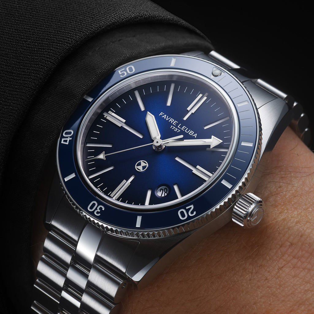 FAVRE LEUBA Deep Raider Renaissance – Blue Dial, Steel Bracelet — 2