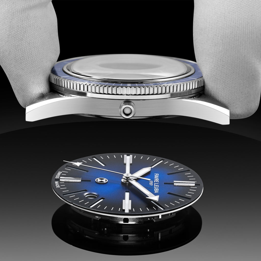 FAVRE LEUBA Deep Raider Renaissance – Blue Dial, Steel Bracelet — 5