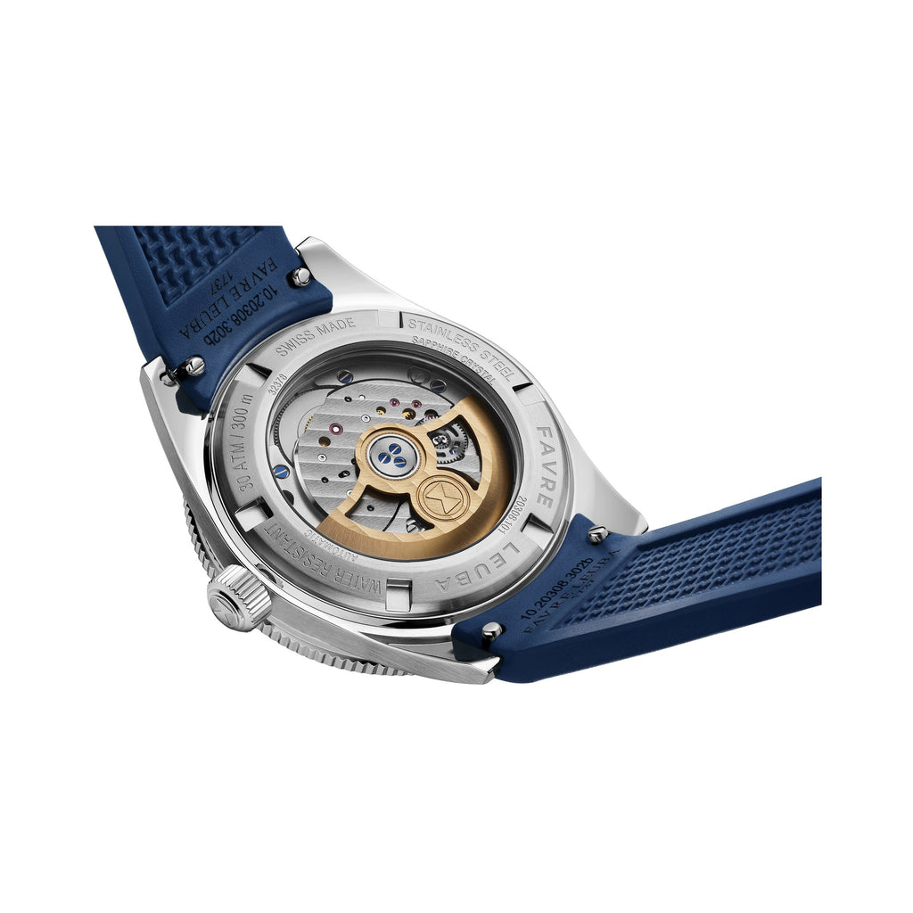 FAVRE LEUBA Deep Raider Renaissance – Blue Dial, Rubber Strap — 5