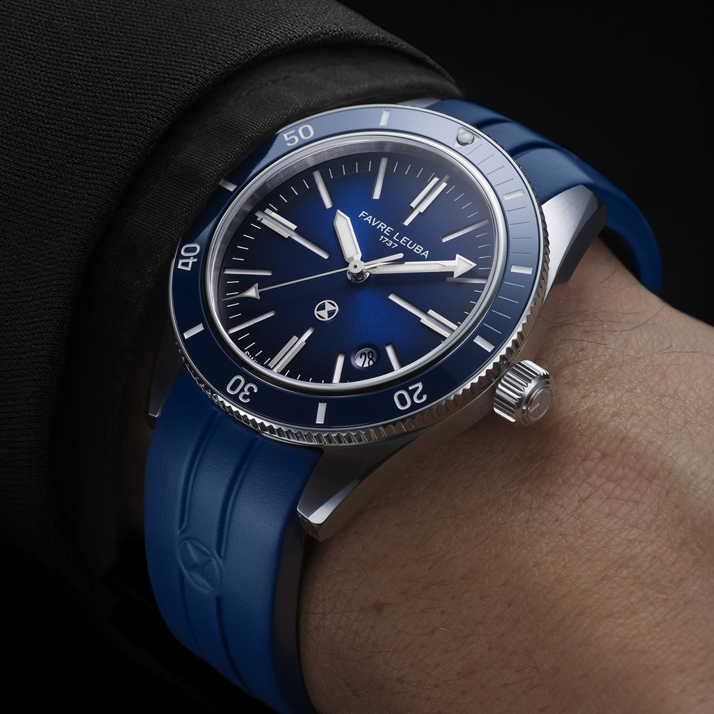 FAVRE LEUBA Deep Raider Renaissance – Blue Dial, Rubber Strap — 7