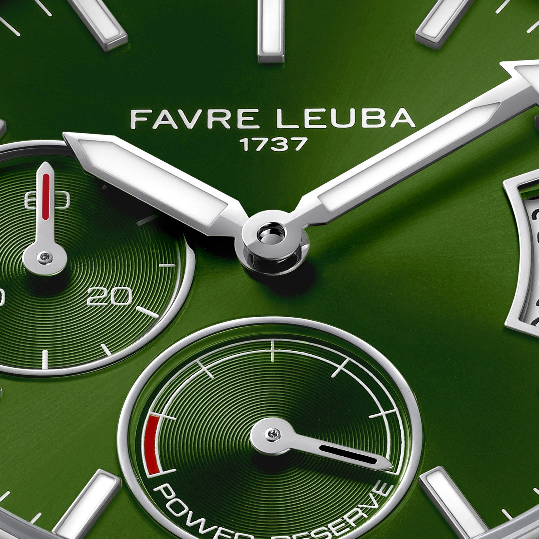 FAVRE LEUBA Deep Raider Power Reserve – Green Dial, Steel Bracelet — 4