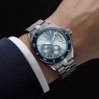 FAVRE LEUBA Deep Raider Power Reserve – Ice Blue Dial, Steel Bracelet — 3