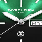 FAVRE LEUBA Deep Raider Day Date – Green Dial, Steel Bracelet — 4