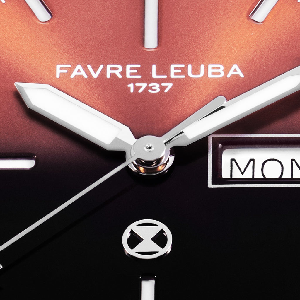 FAVRE LEUBA Deep Raider Day Date – Salmon Dial, Steel Bracelet — 4
