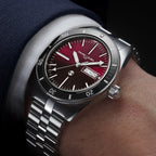 FAVRE LEUBA Deep Raider Day Date – Burgundy Dial, Steel Bracelet — 2