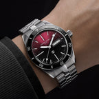 FAVRE LEUBA Deep Raider Day Date – Burgundy Dial, Steel Bracelet — 3