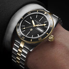 FAVRE LEUBA Deep Raider Day Date Bicolor – Black Dial, Steel & Gold Bracelet — 3
