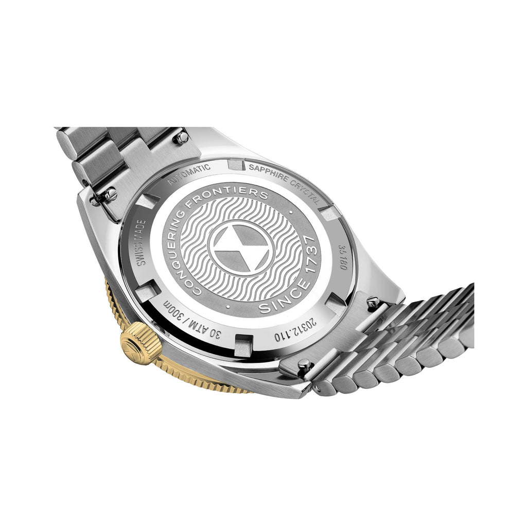 FAVRE LEUBA Deep Raider Day Date Bicolor – Black Dial, Steel & Gold Bracelet — 5