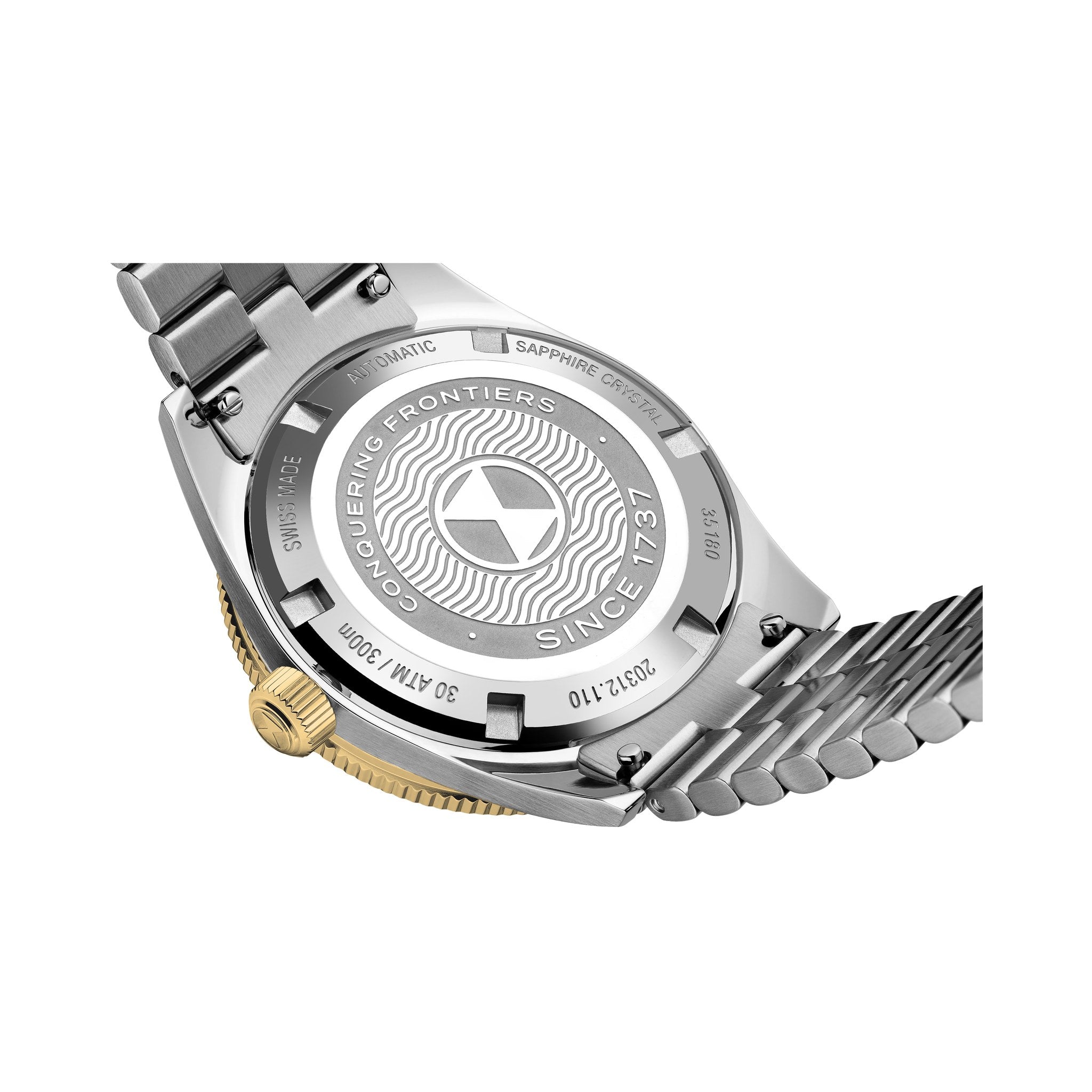 FAVRE LEUBA Deep Raider Day Date Bicolor – Black Dial, Steel & Gold Bracelet — 5