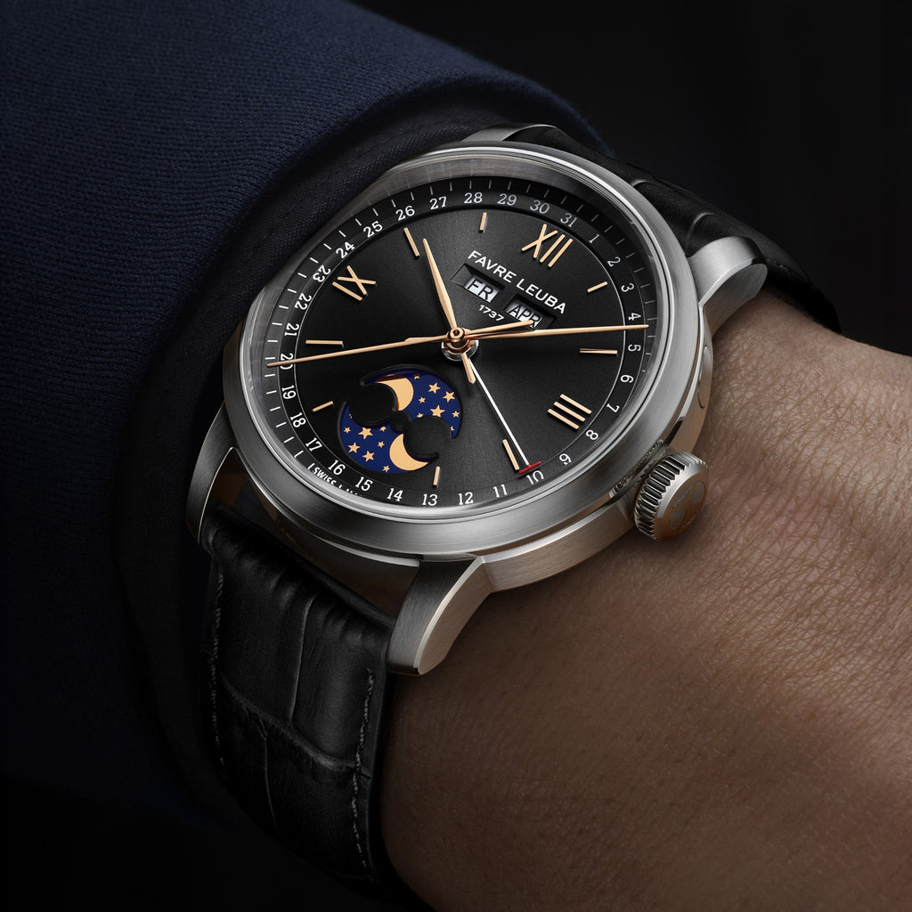 FAVRE LEUBA 1737 Triple Calendar – Black Dial — 2