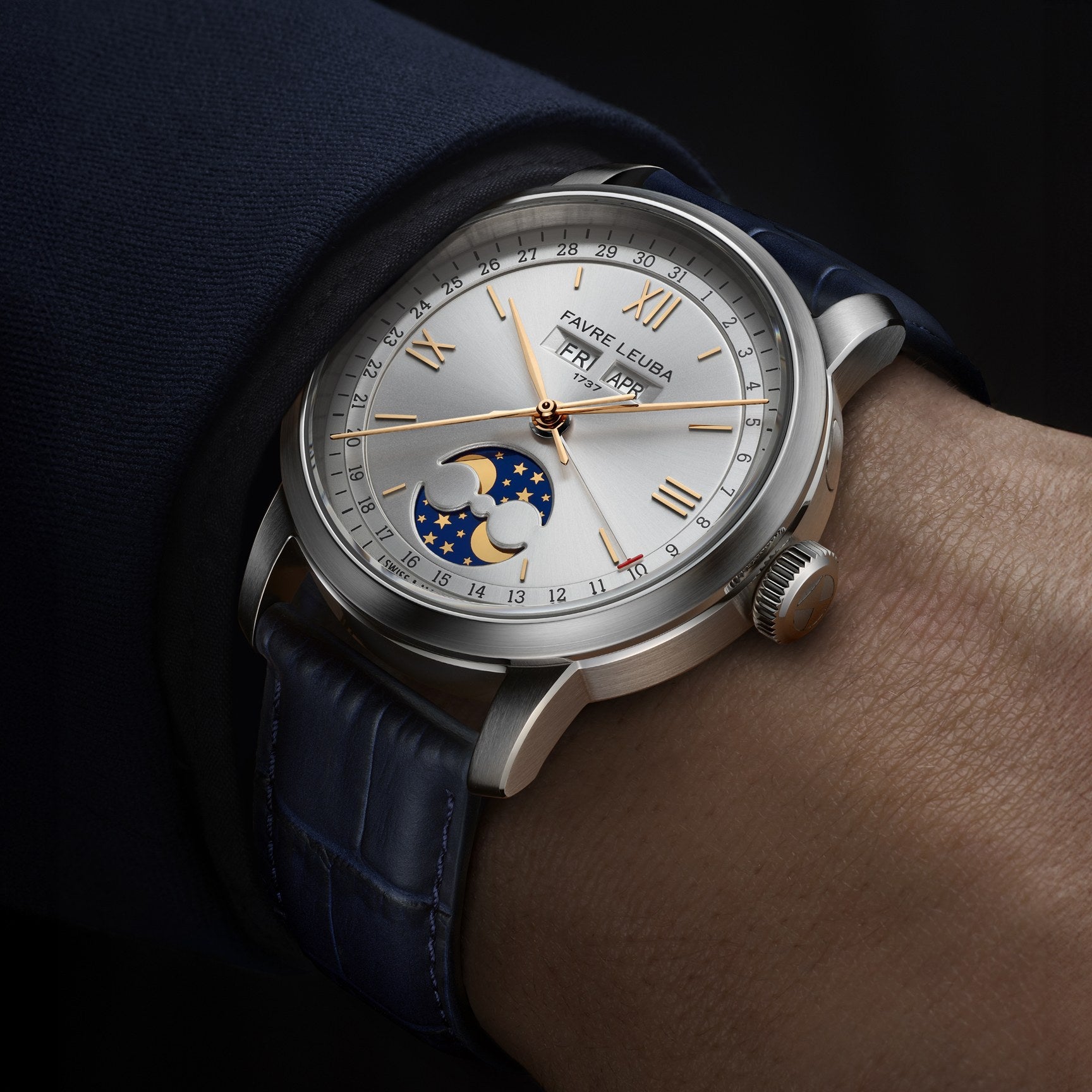 FAVRE LEUBA 1737 Triple Calendar – Silver Dial — 2