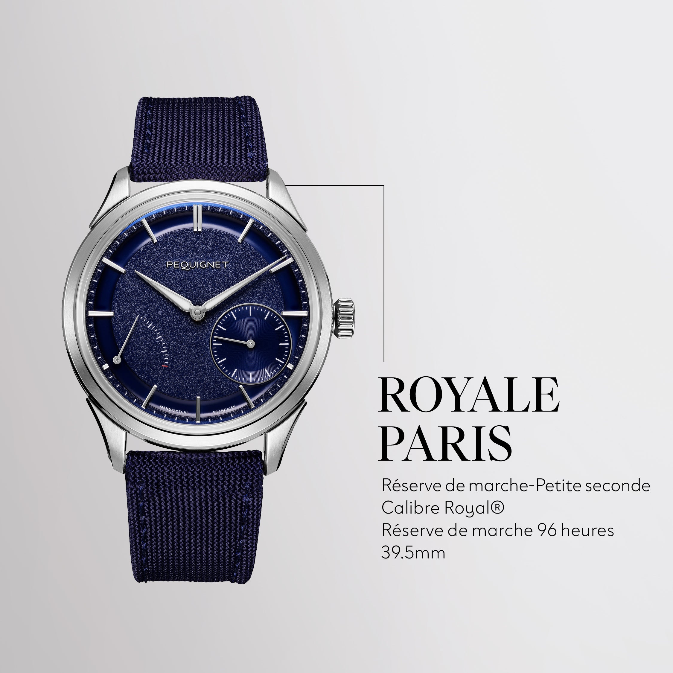 Royale Paris 39,5mm – Blue Canvas