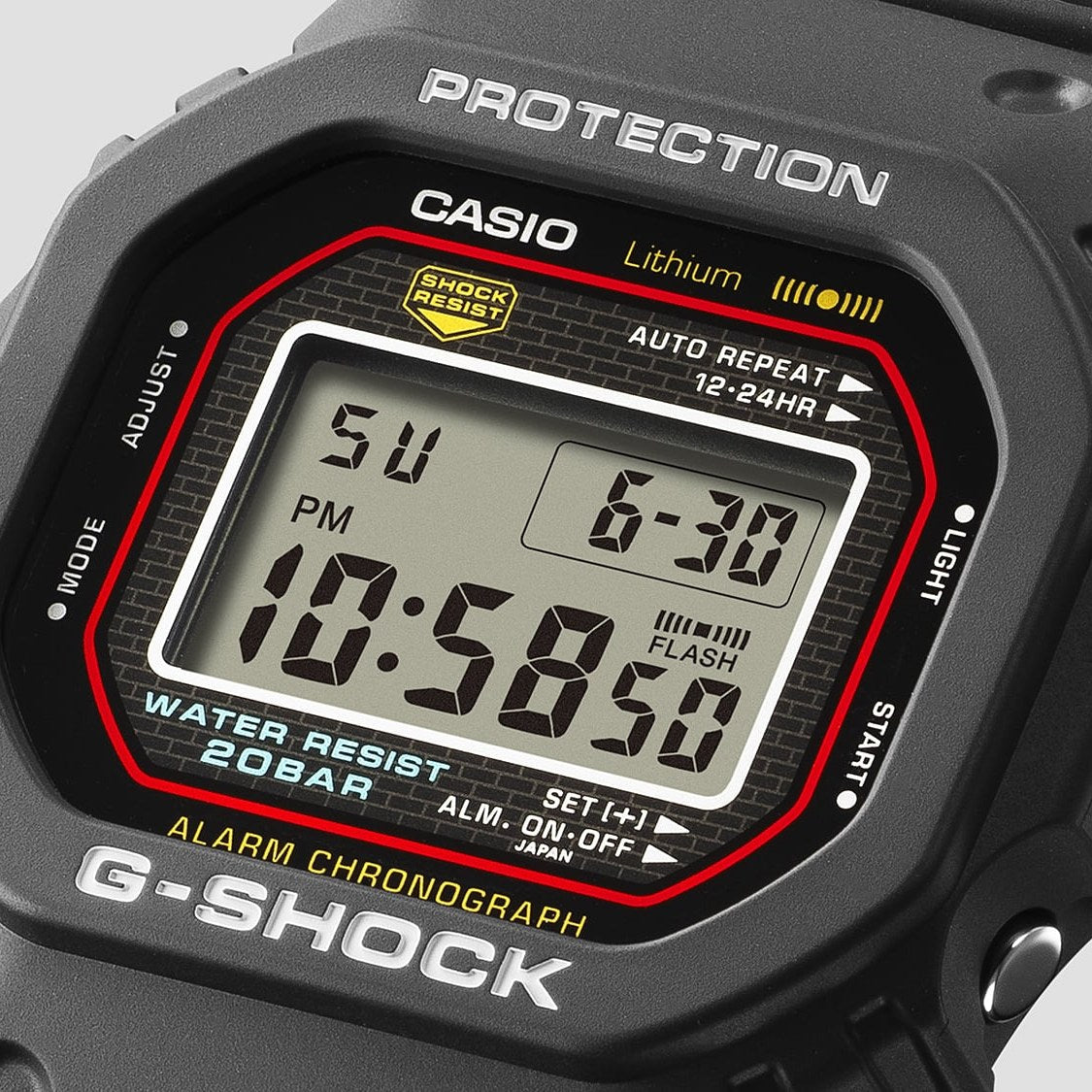 G-SHOCK DW-5000R-1A - Digital Square - 4
