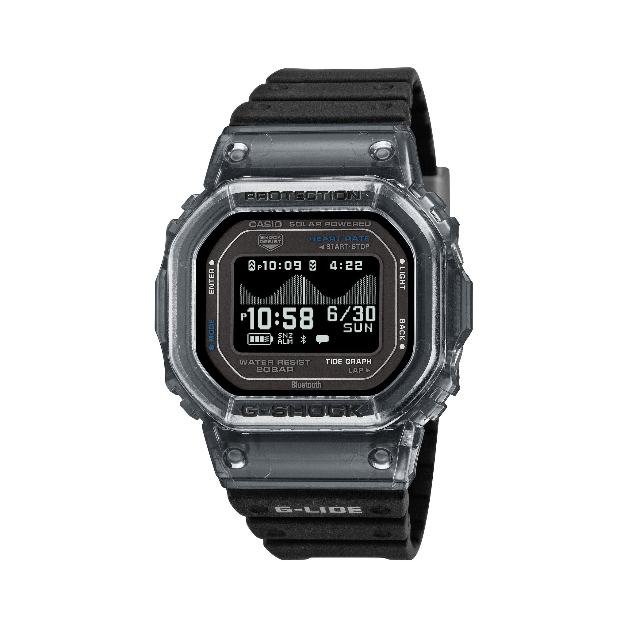 G-SHOCK GBX-H5600-1 - G-LIDE Tide Square