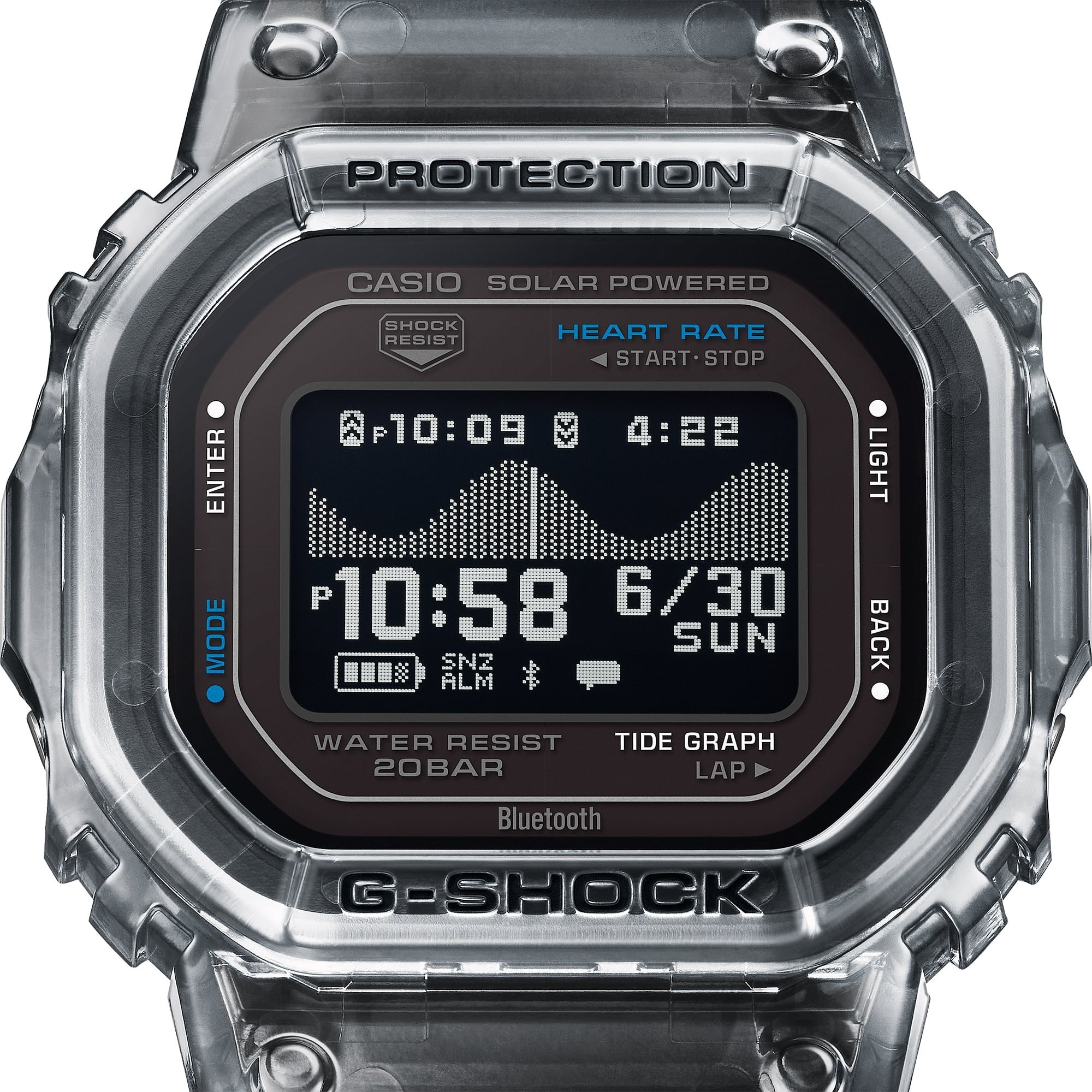 G-SHOCK GBX-H5600-1 - G-LIDE Tide Square - 4
