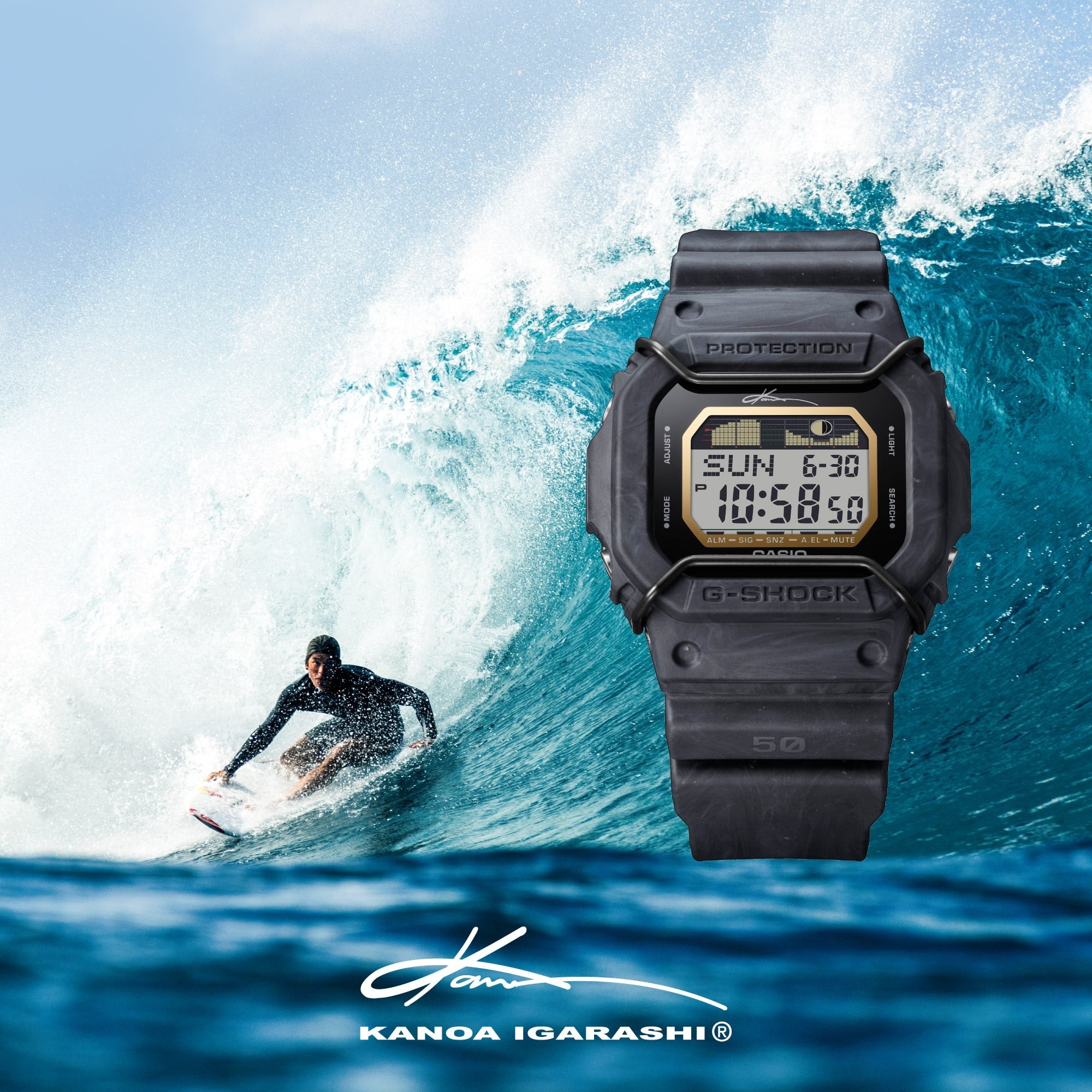G-SHOCK GLX-5600KB-1 - G-LIDE Digital Square - 2