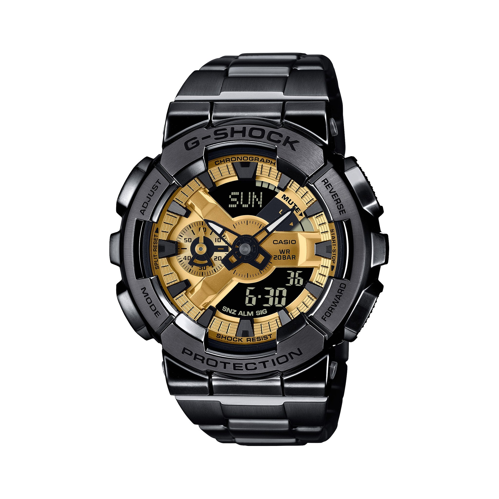 G-SHOCK GM-110BD-1A9 - Metal-Clad Analog-Digital