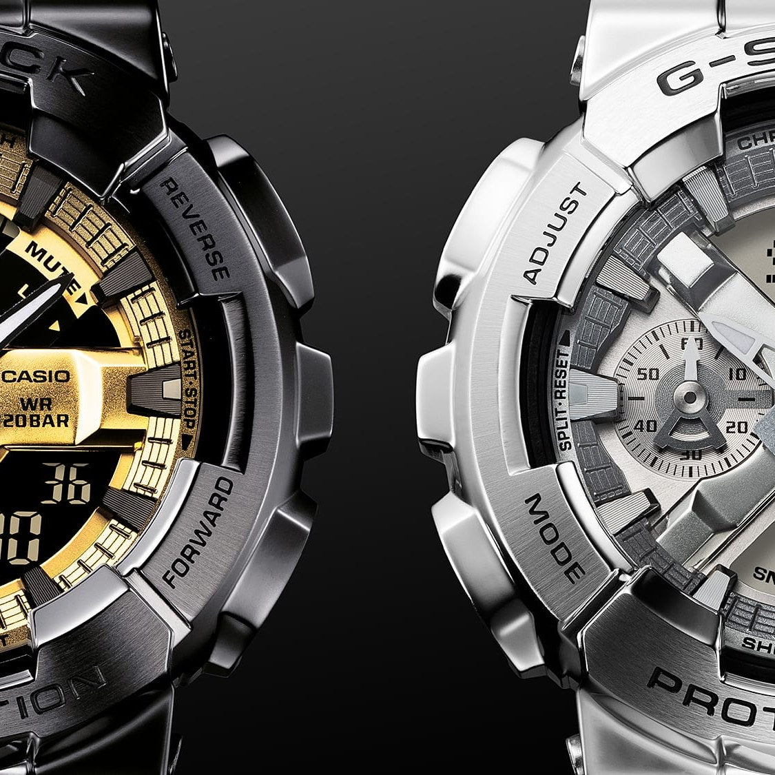 G-SHOCK GM-110BD-1A9 - Metal-Clad Analog-Digital - 5