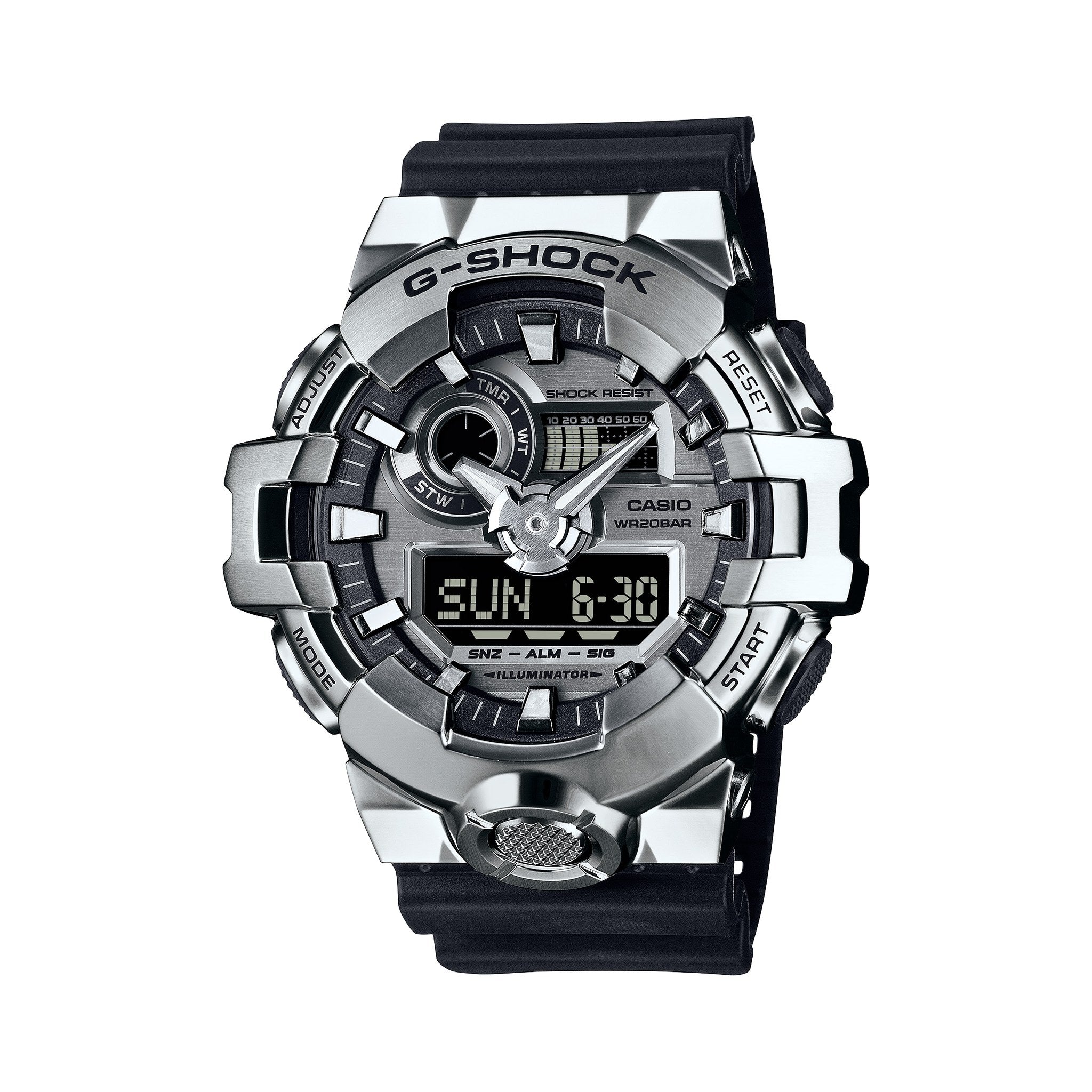 G-SHOCK GM-700-1A - Metal-Clad Analog-Digital