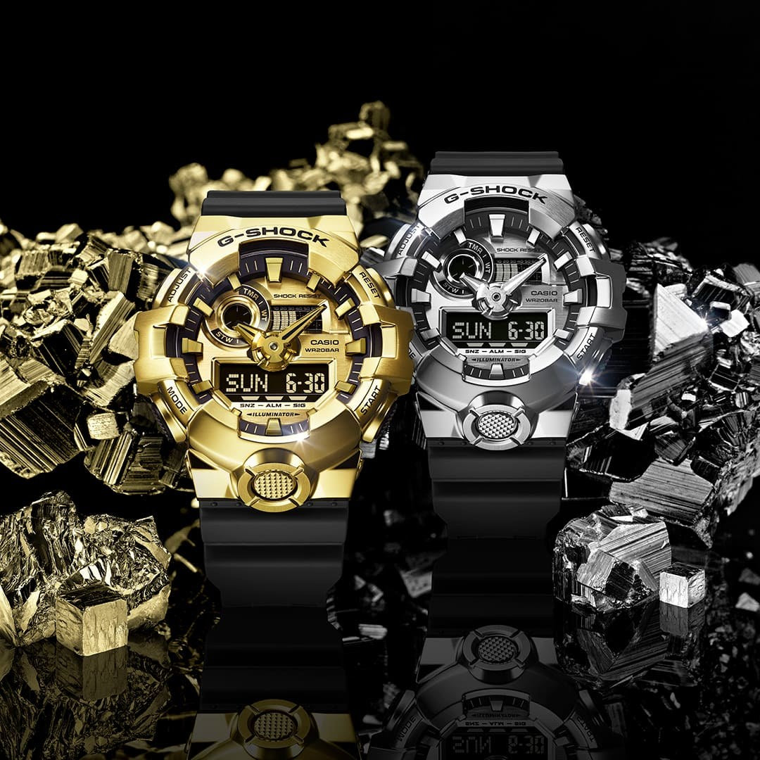 G-SHOCK GM-700-1A - Metal-Clad Analog-Digital - 6