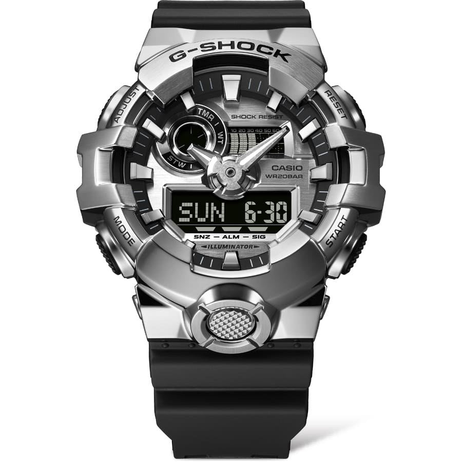 G-SHOCK GM-700-1A - Metal-Clad Analog-Digital - 8