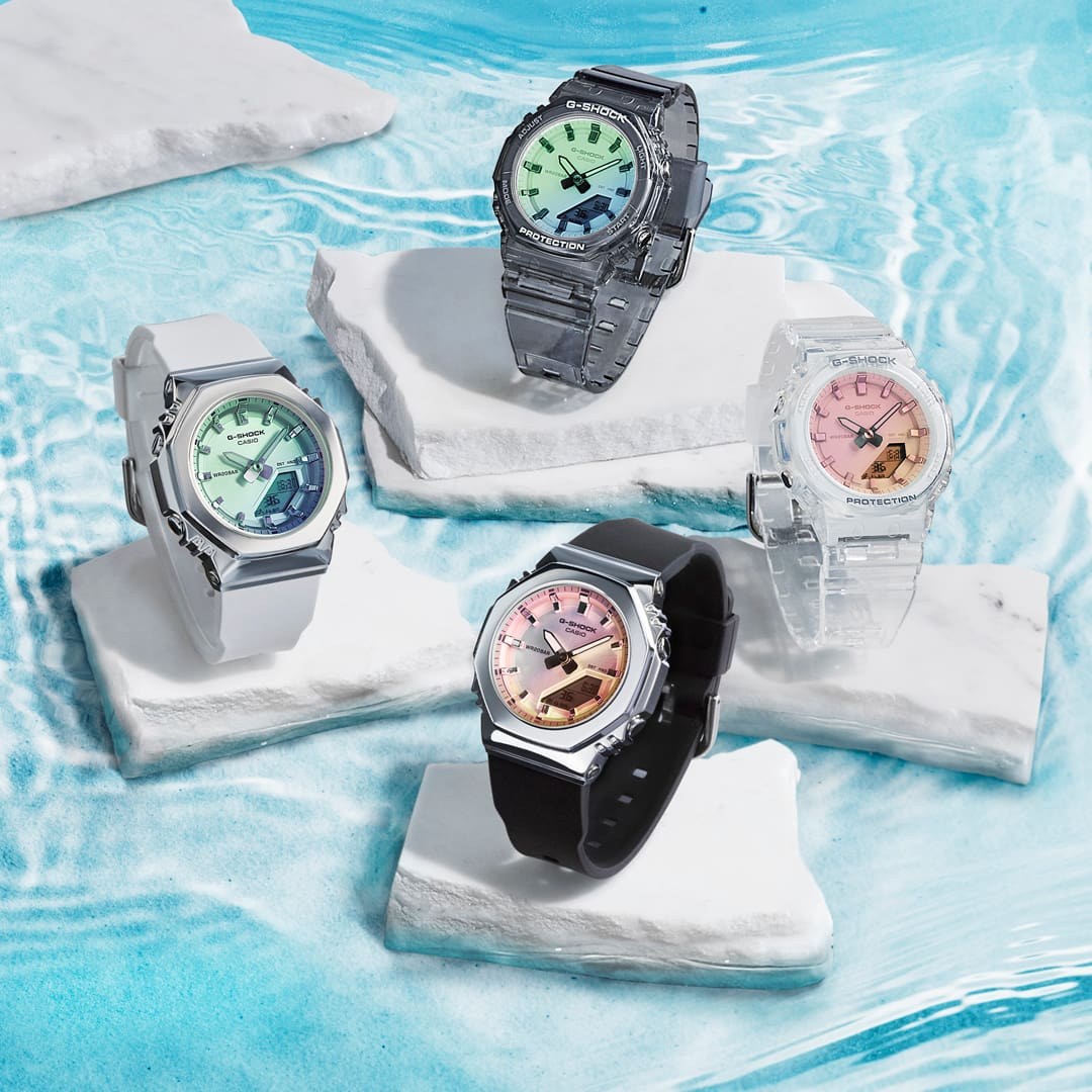 G-SHOCK GM-S2110SR-1A - Mid-Size Metal-Clad Octagon - 8