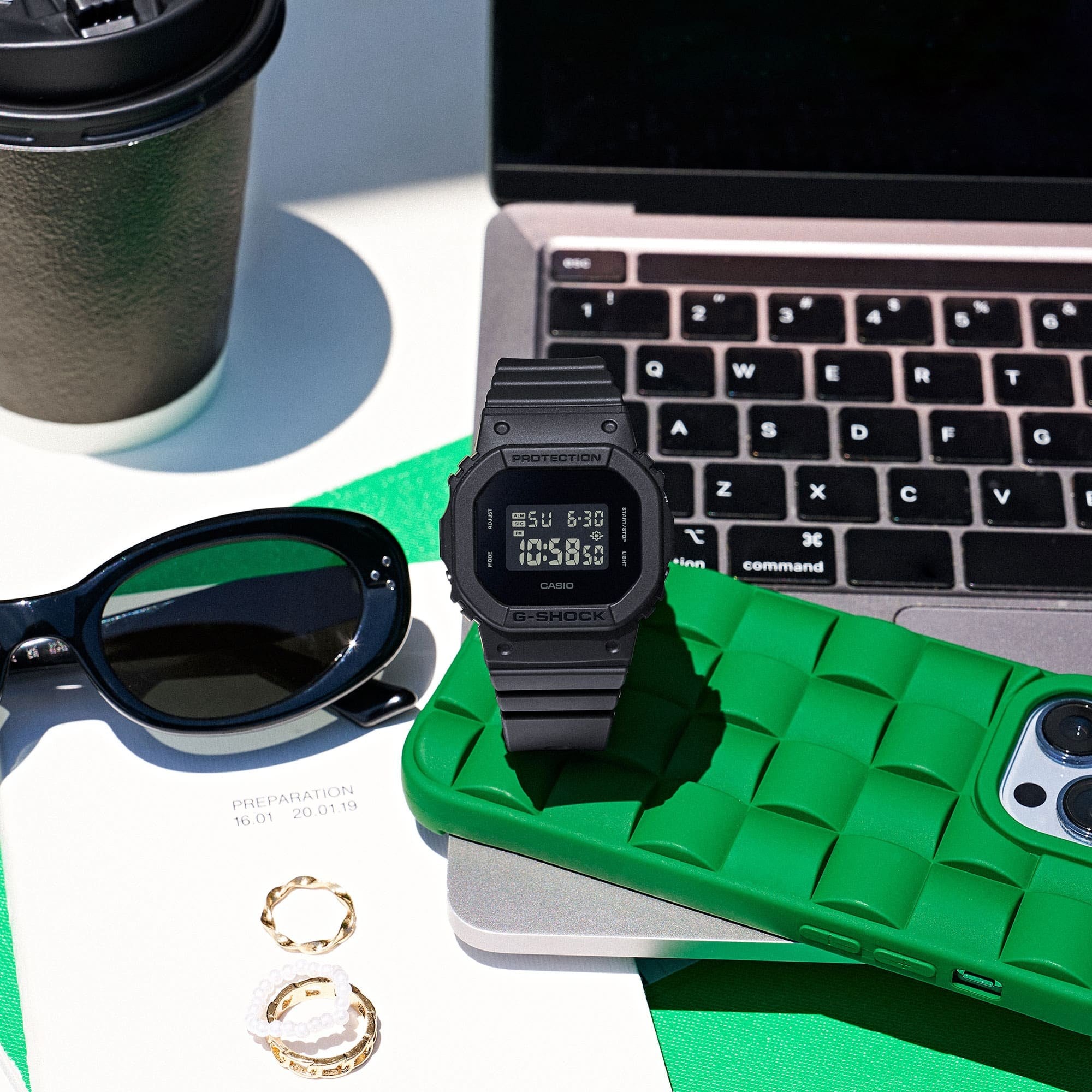 G-SHOCK GMD-S5610BB-1 - Mid-Size Metal-Clad Square - 6