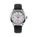HP Hercules Hercules Hand-Wound – Steel — Snow White Dial, Black Suede Strap