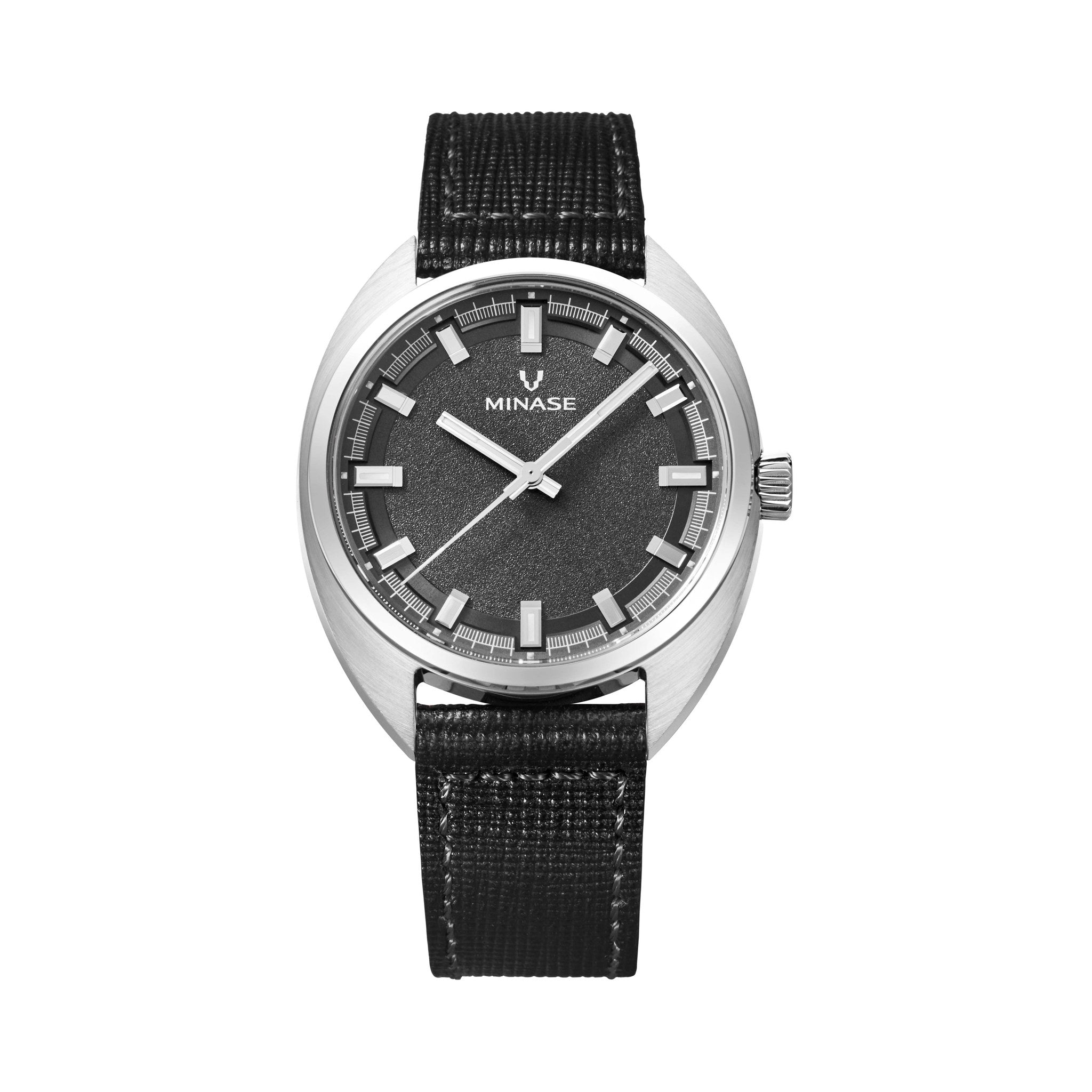 MASTER CRAFT J3 Black Dial / Black Embossed Calf Leather Strap [J3-NBKNBK-SSD]