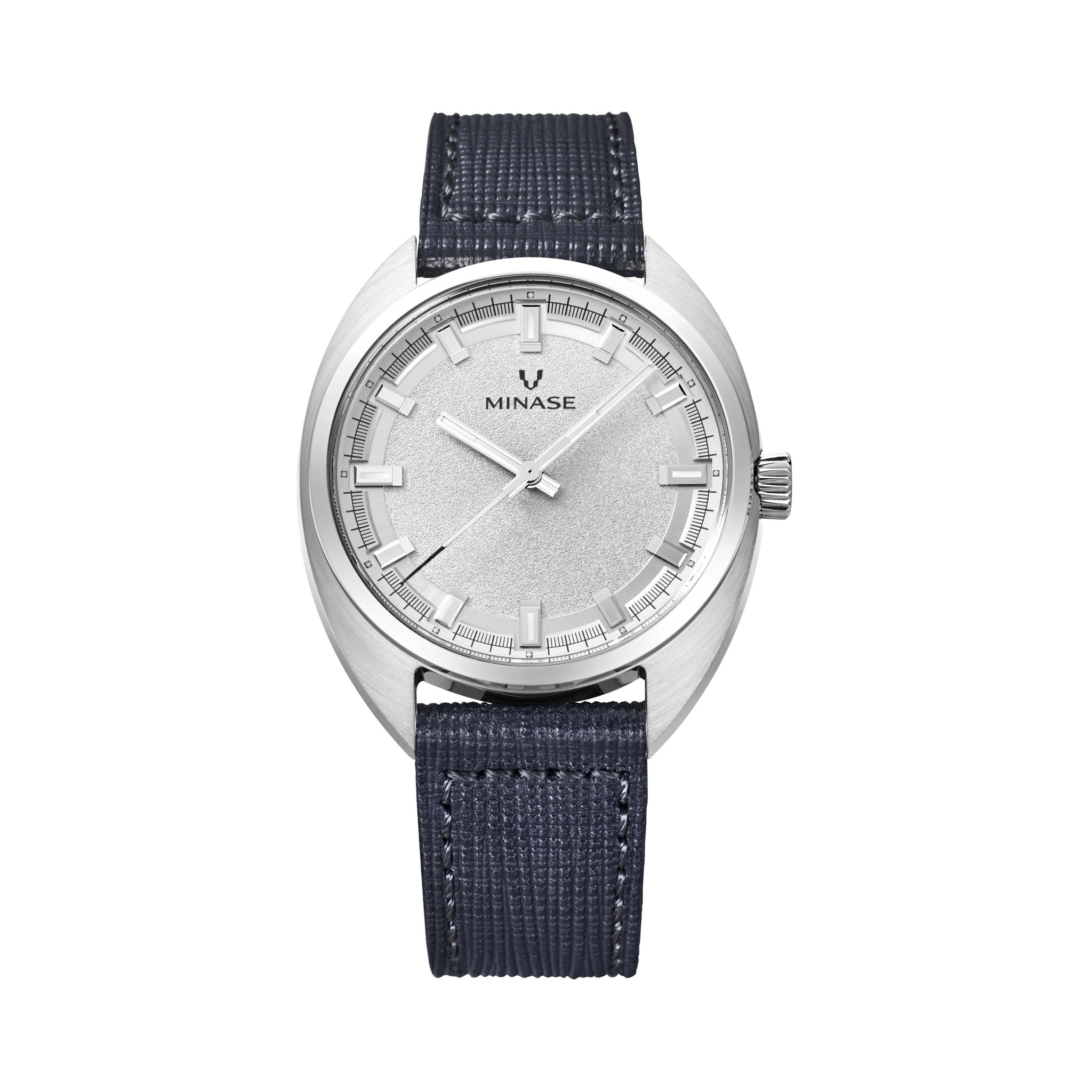 MASTER CRAFT J3 White Dial / Blue Embossed Calf Leather Strap [J3-NBLNWH-SSD]