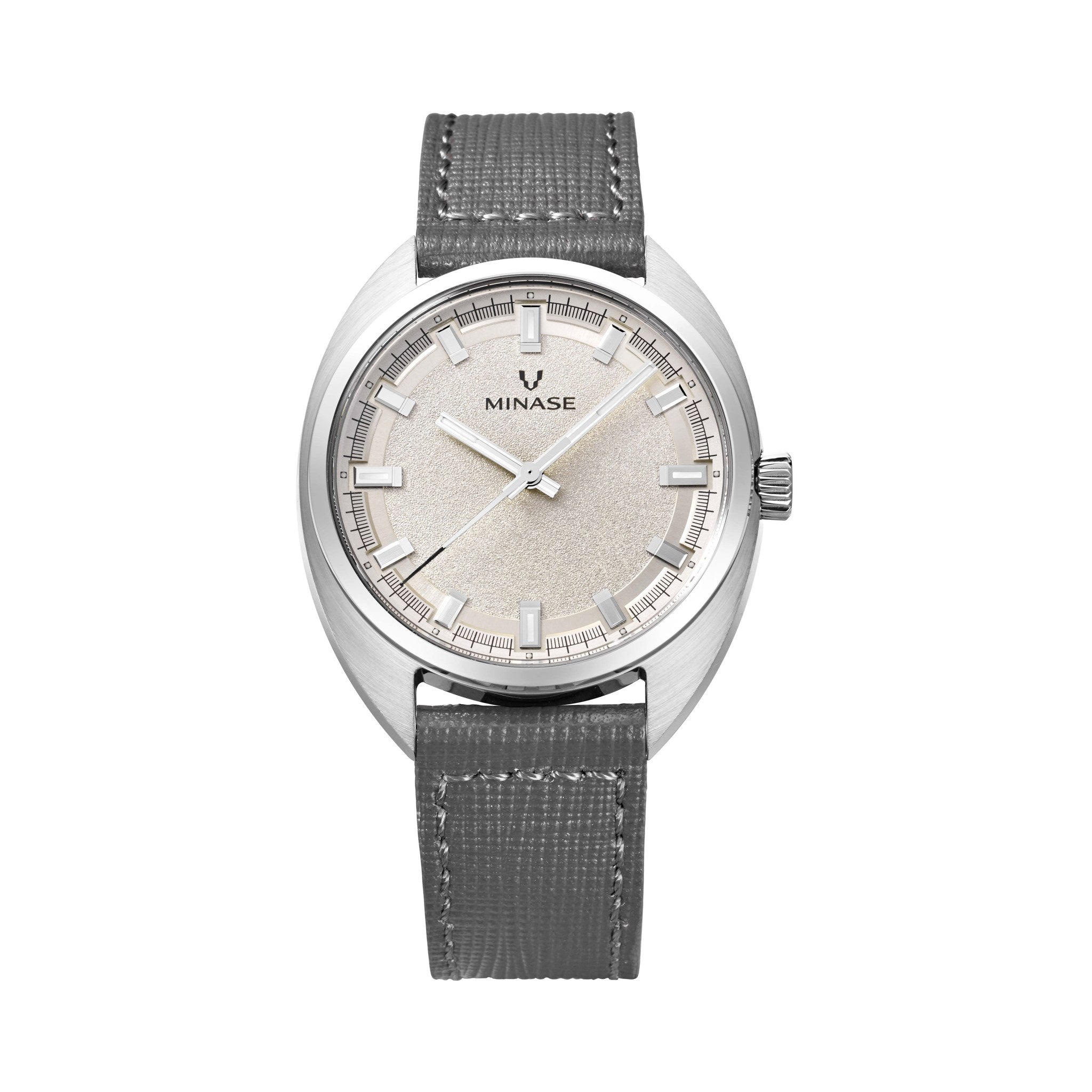 MASTER CRAFT J3 Beige Dial / Gray Embossed Calf Leather Strap [J3-NGYNBE-SSD]