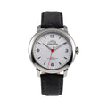HP Hercules Hercules Micro-Rotor – Steel — Snow White Dial, Black Suede Strap