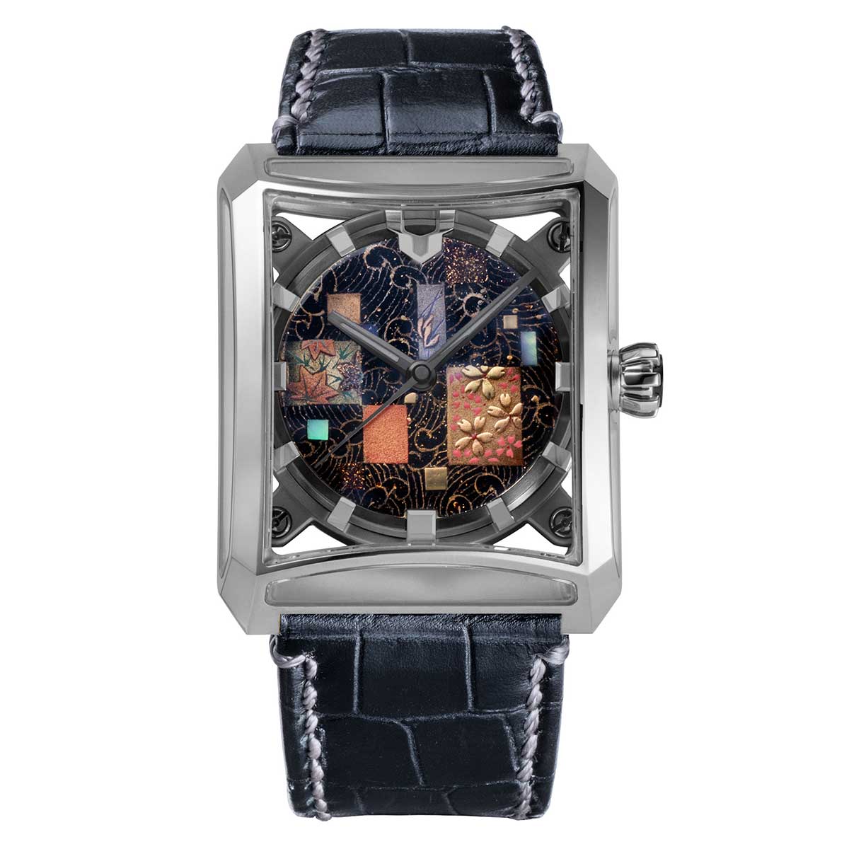 Urushi Series MAKI-E “SEVEN WINDOWS ~Four seasons” Leather model [VM15-CBKMA1-SSD]