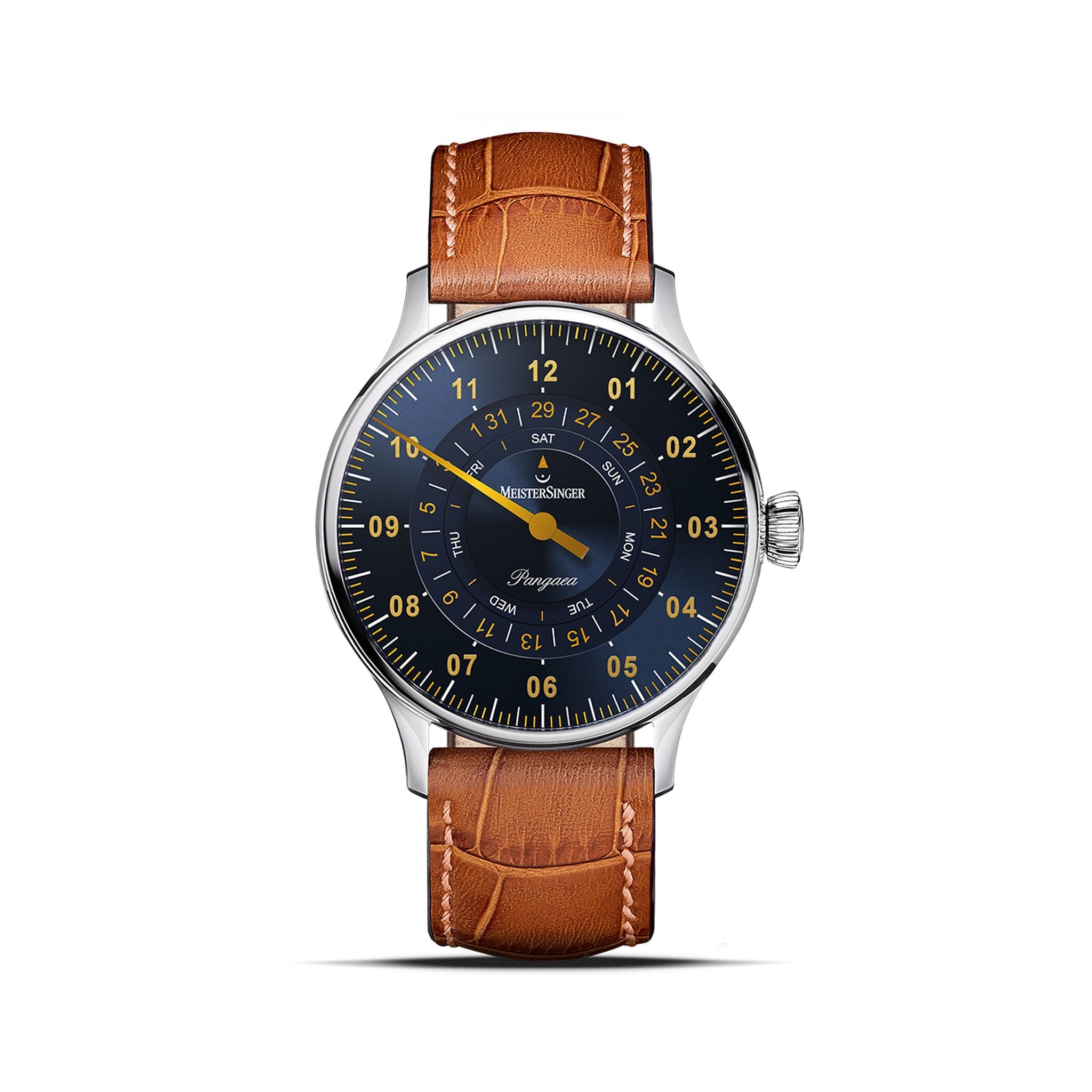 Pangaea Day Date – steel blue/gold