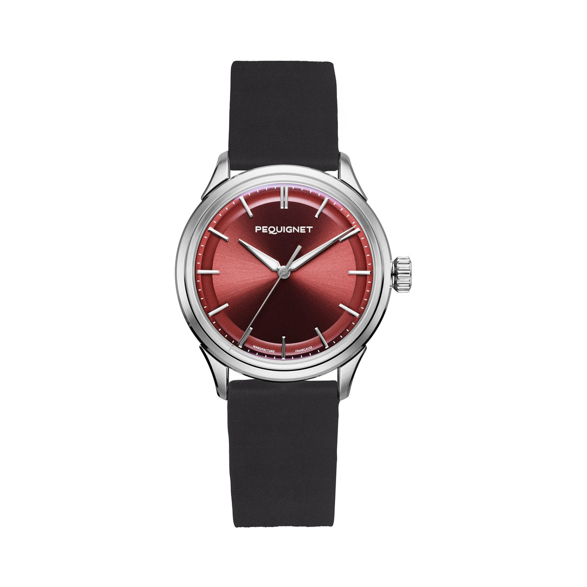 Royale Paris 36mm – Burgundy – Caoutchouc Velours / Black