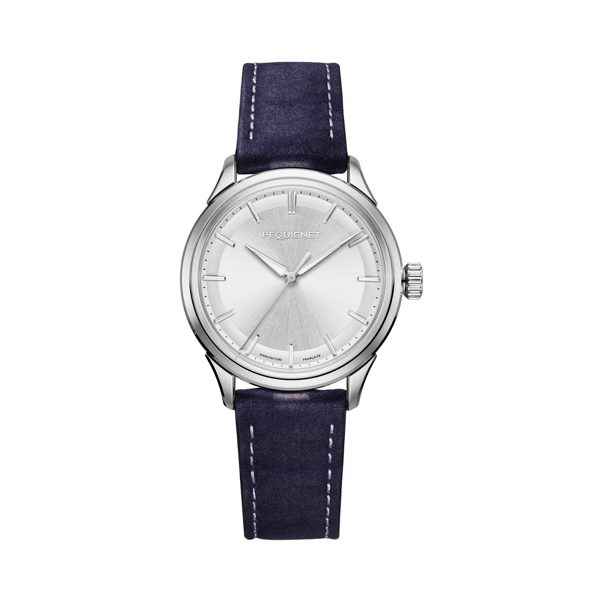Royale Paris 36mm – Opaline – Leather / Blue Nubuck