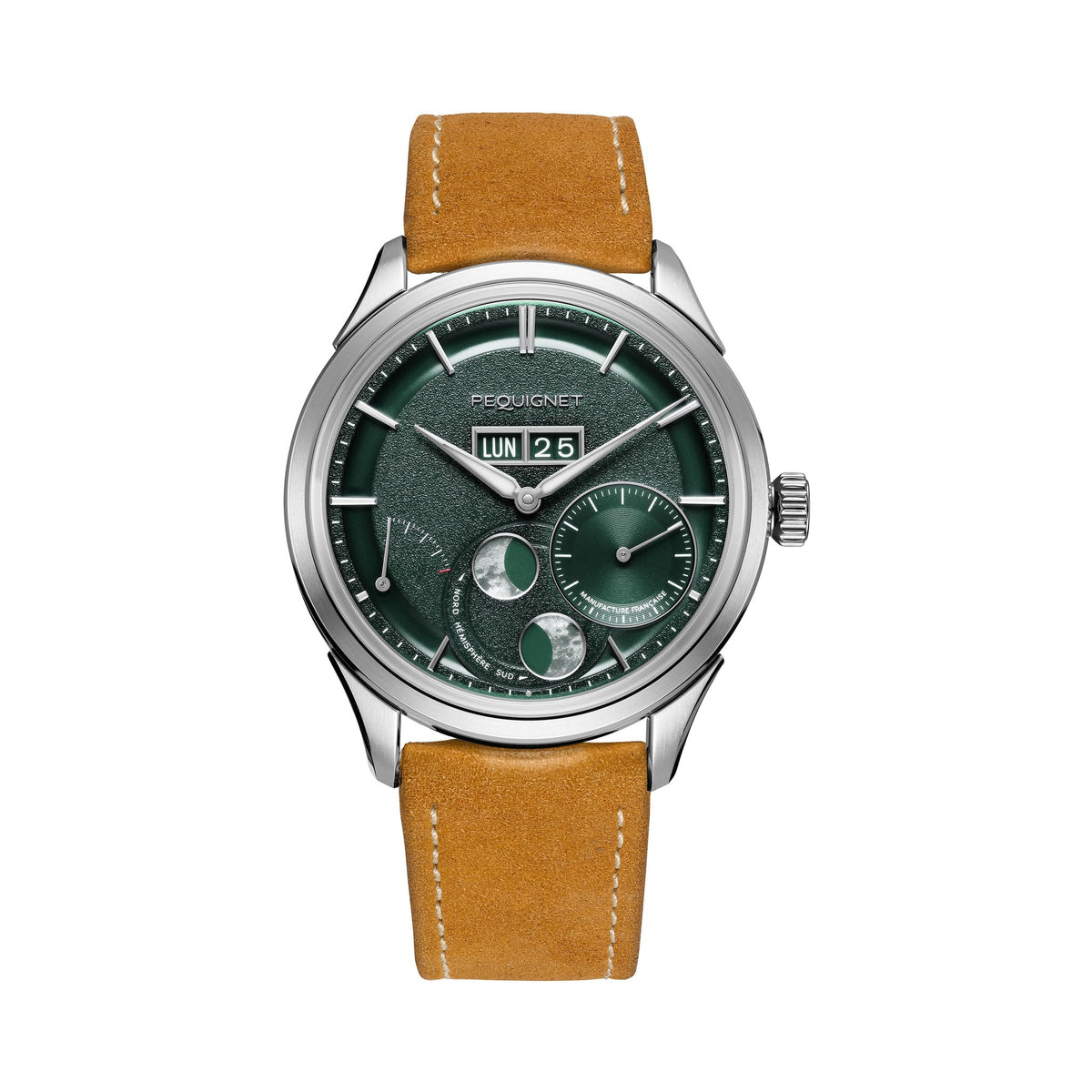 Royale Paris 39,5mm – Silver Nubuck – Leather / Gold Nubuck