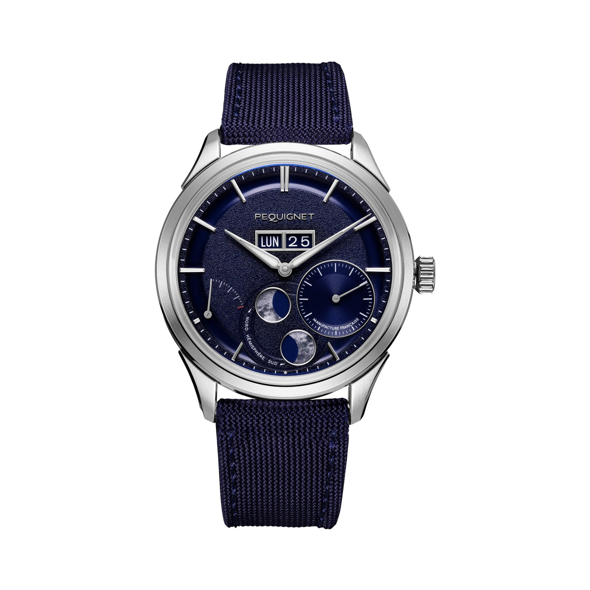Royale Paris 39,5mm – Blue Alligator – Canvas / Blue