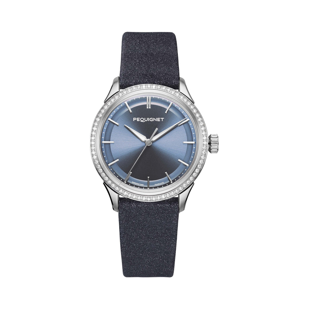 Royale Paris 36mm – Icy Blue Précieuse – Caoutchouc Texturé / Blue Galaxy