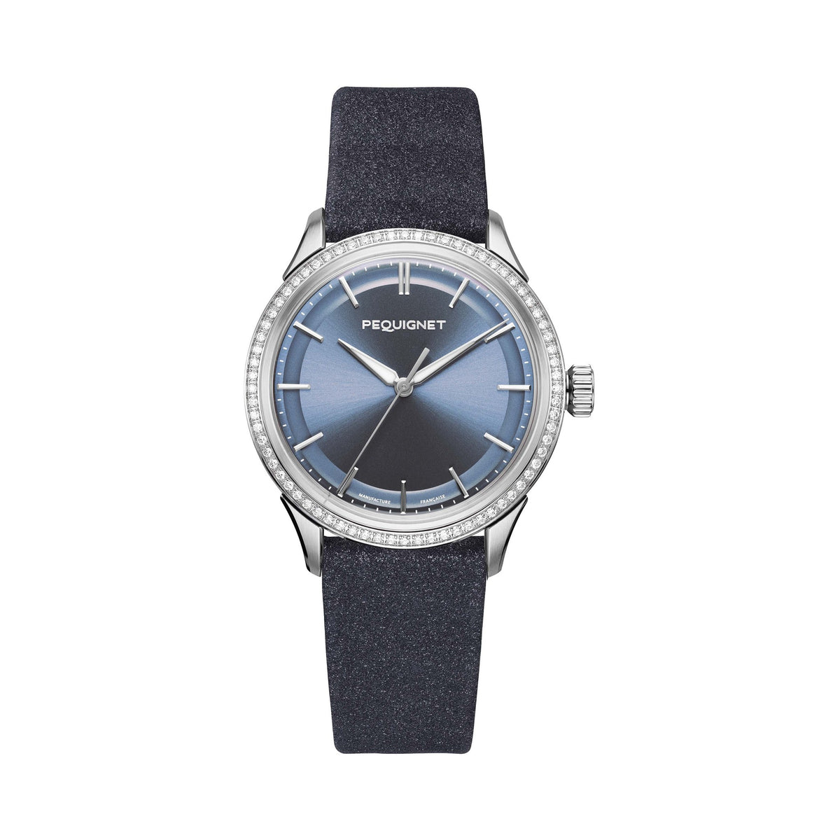 Royale Paris 36mm – Icy Blue Précieuse – Caoutchouc Texturé / Blue Galaxy