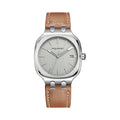 Concorde 40mm – Silver – Leather / Gold Dark