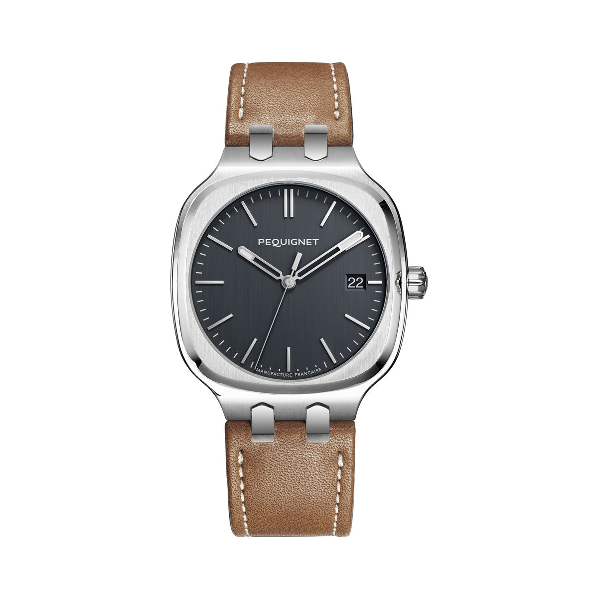 Concorde 40mm – Grey – Leather / Gold Dark