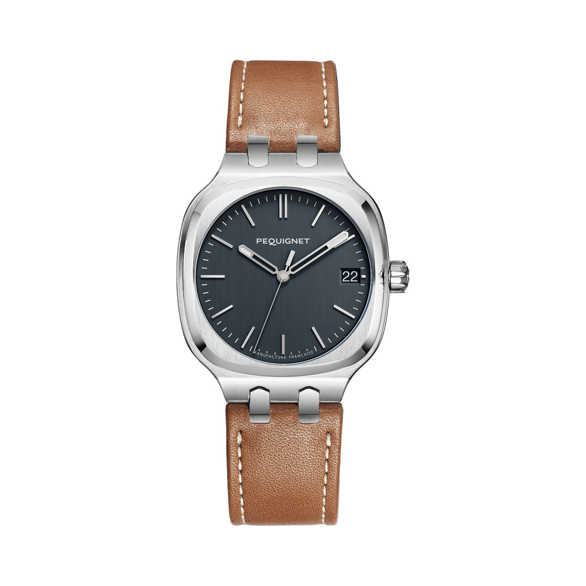 Concorde 36mm – Grey – Leather / Gold Dark