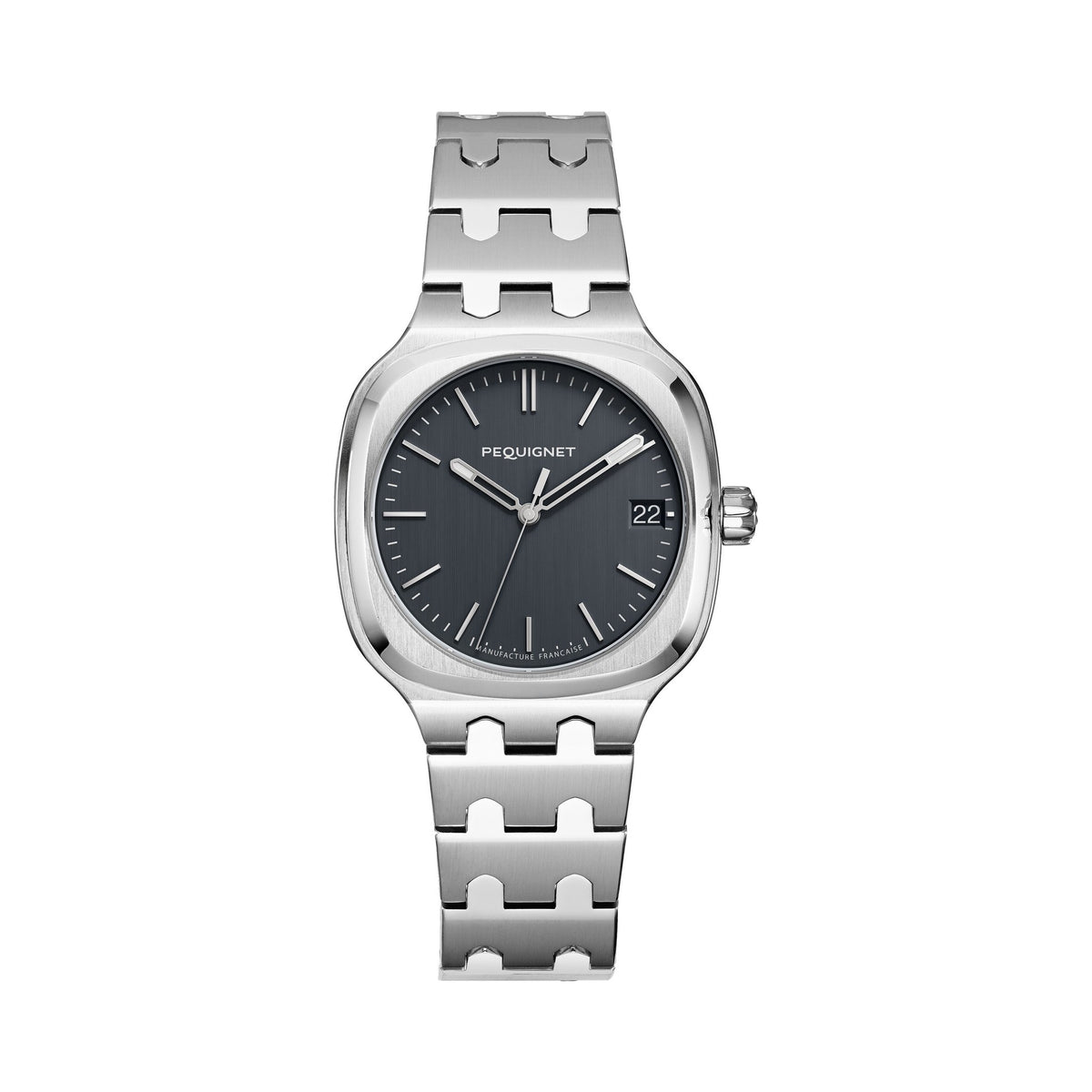 Concorde 36mm – Grey – Steel / Steel