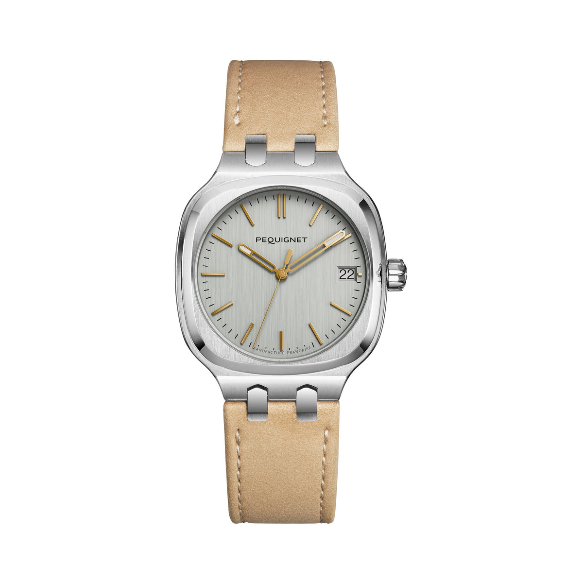 Concorde 36mm – Silver – Leather / Beige
